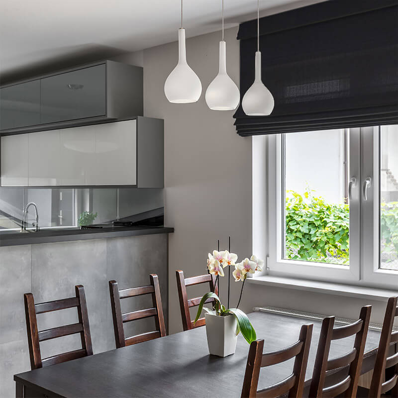 Bonny Onyx Plain Fabric Thermal Roman Blinds NZ