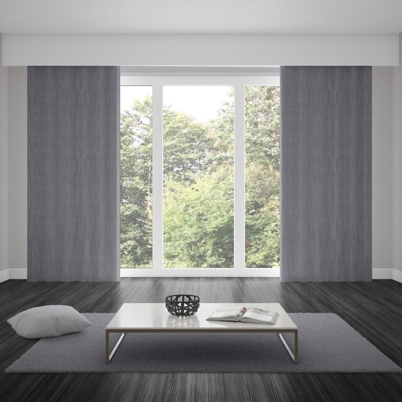Bonny Metal Plain Fabric Curtains Online
