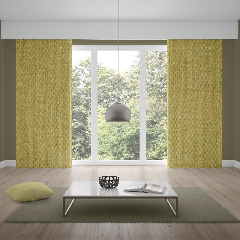 Envoy 2 Pear Linen Look Blackout Curtains