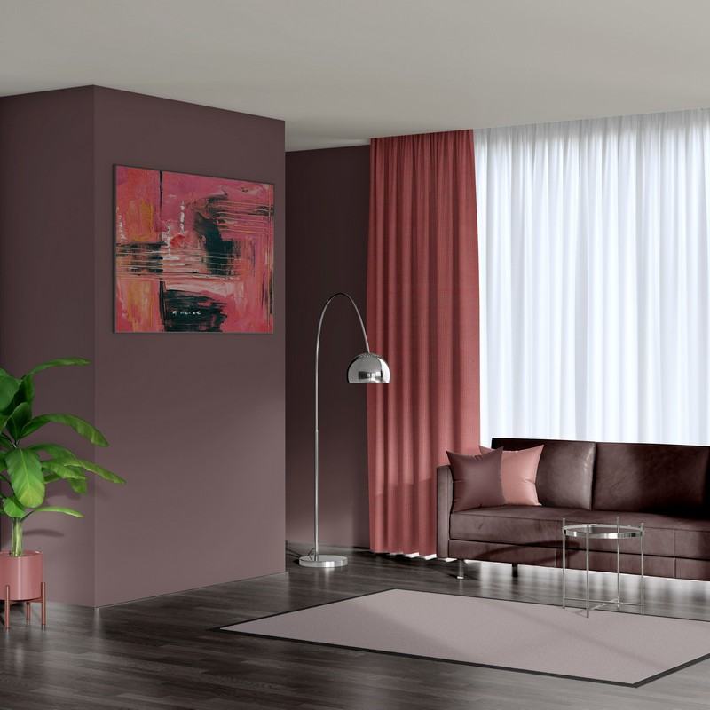 ready made curtains luxe coral