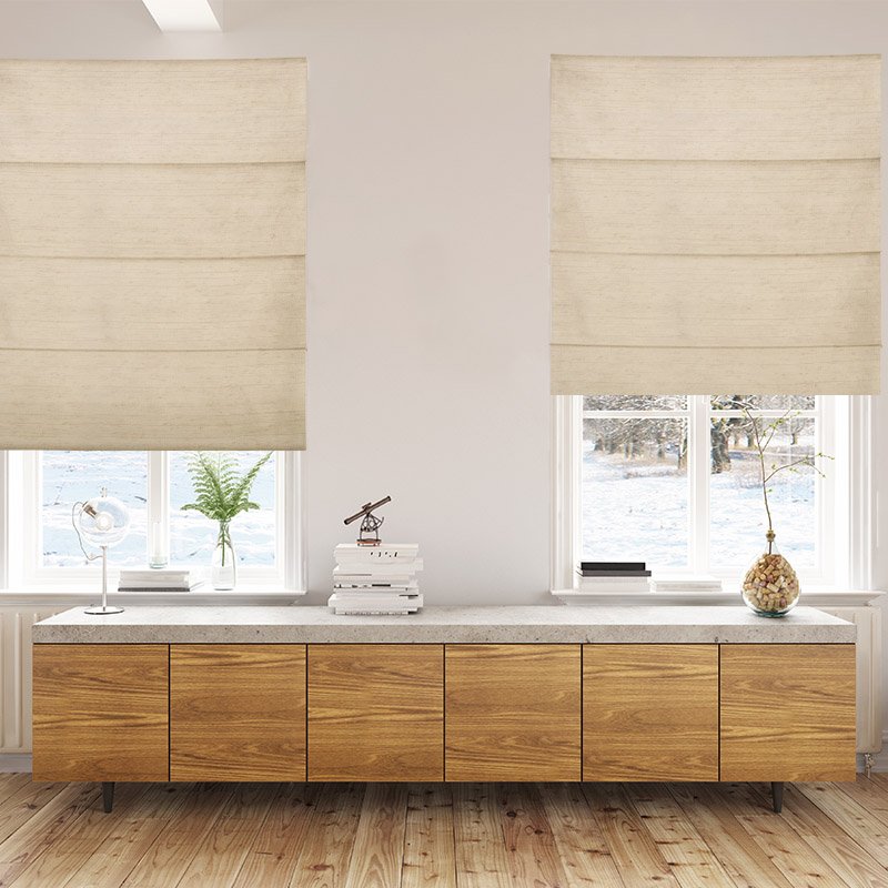 roman blinds luxe banana