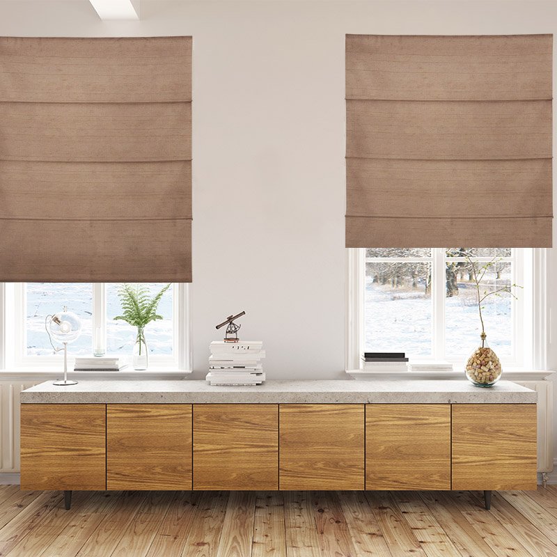 roman blinds luxe chipmunk