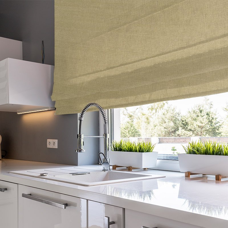 window treatments luxe camel