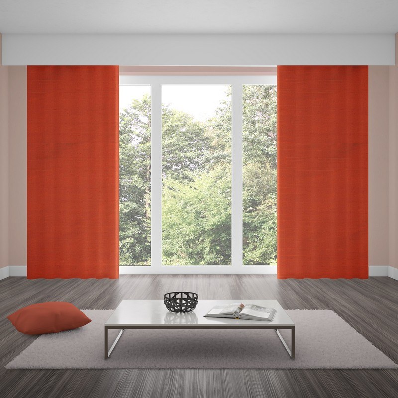 blackout curtains luxe paprika