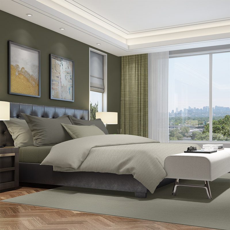 blackout curtains silk road avocado