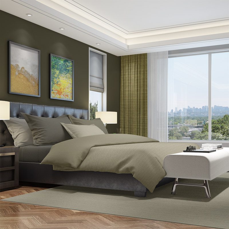 blackout curtains silk road golden olive