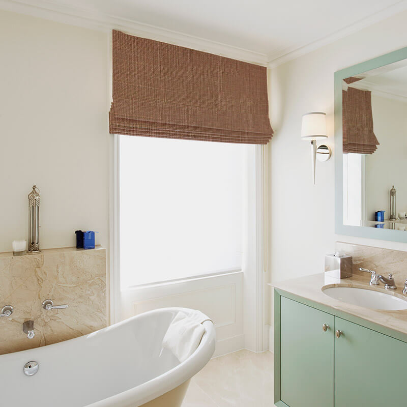 ready made blinds silk road burnt sienna