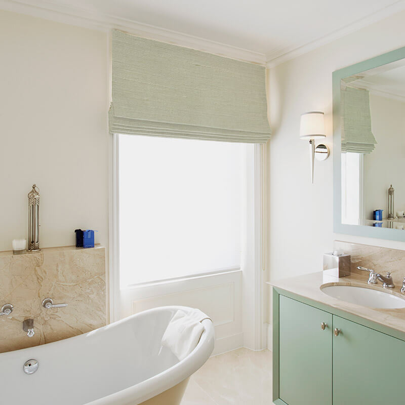 ready made blinds silk road pale moon