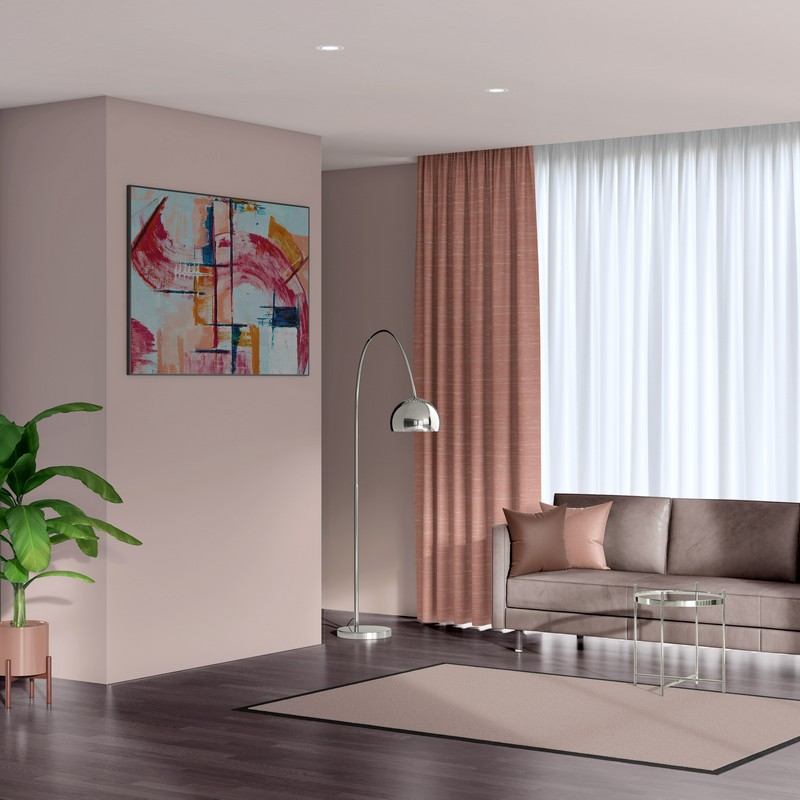 ready made curtains luxe salmon