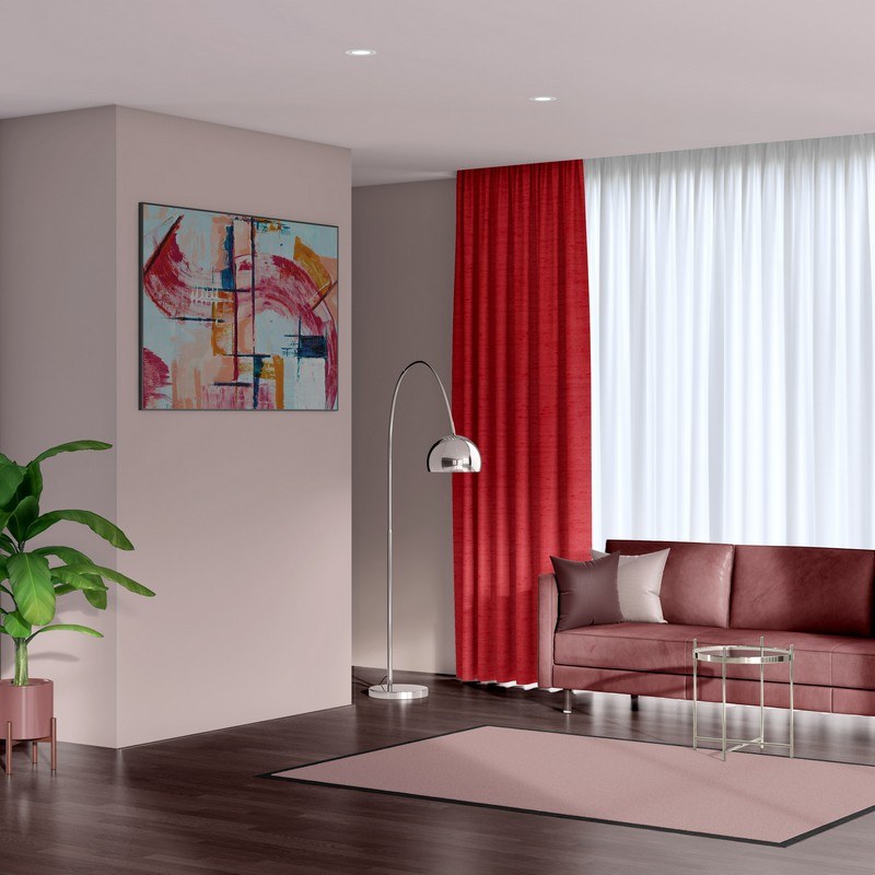 ready made curtains luxe strawberry