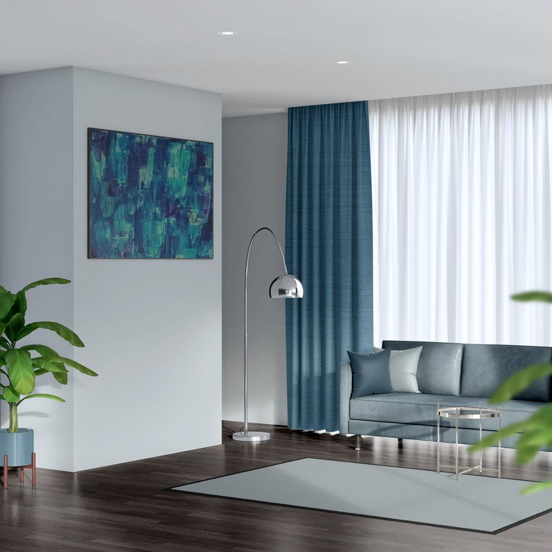 ready made curtains luxe teal