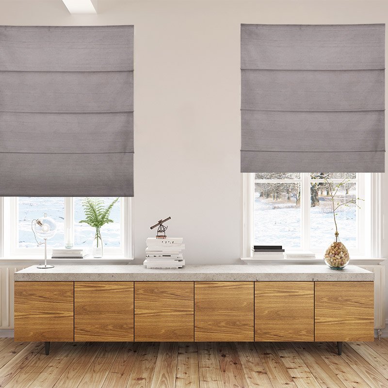 roman blinds luxe iron