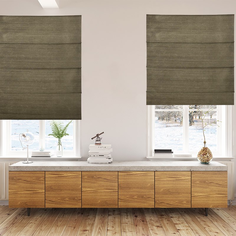 roman blinds luxe nut