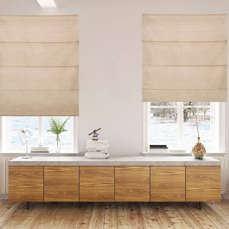 roman blinds luxe straw
