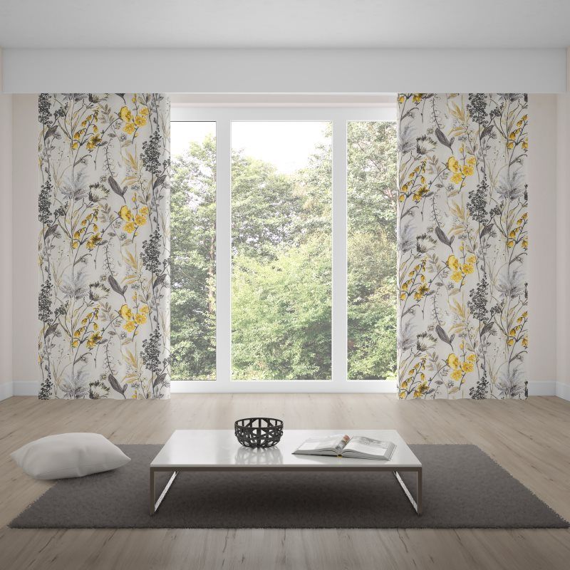 blackout curtains nz meadow flower lemon
