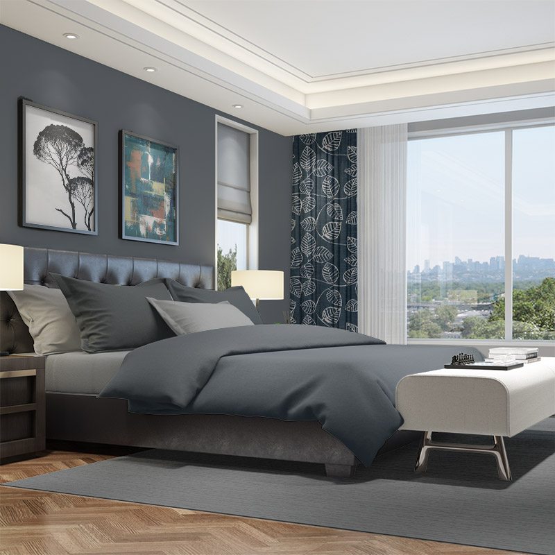 blackout curtains nz vine indigo