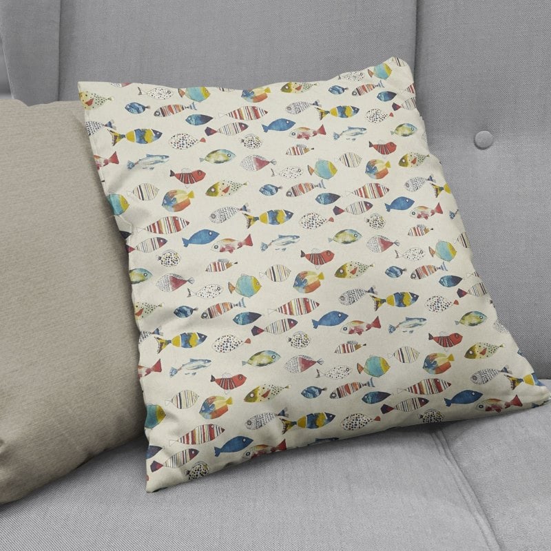 cushions gone fishing vintage