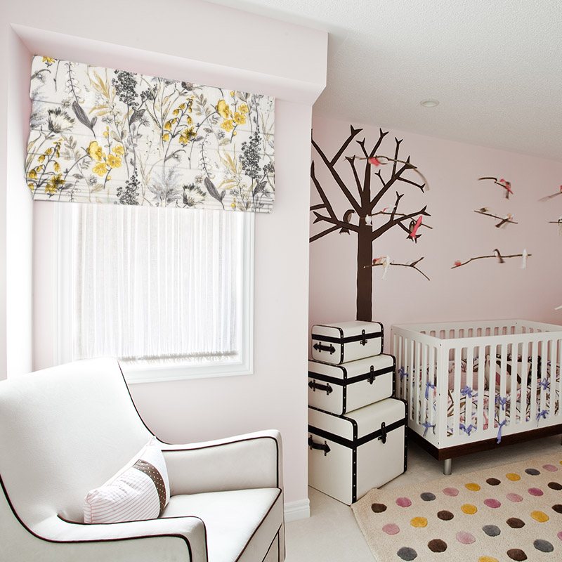 ready made blinds meadow flower lemon