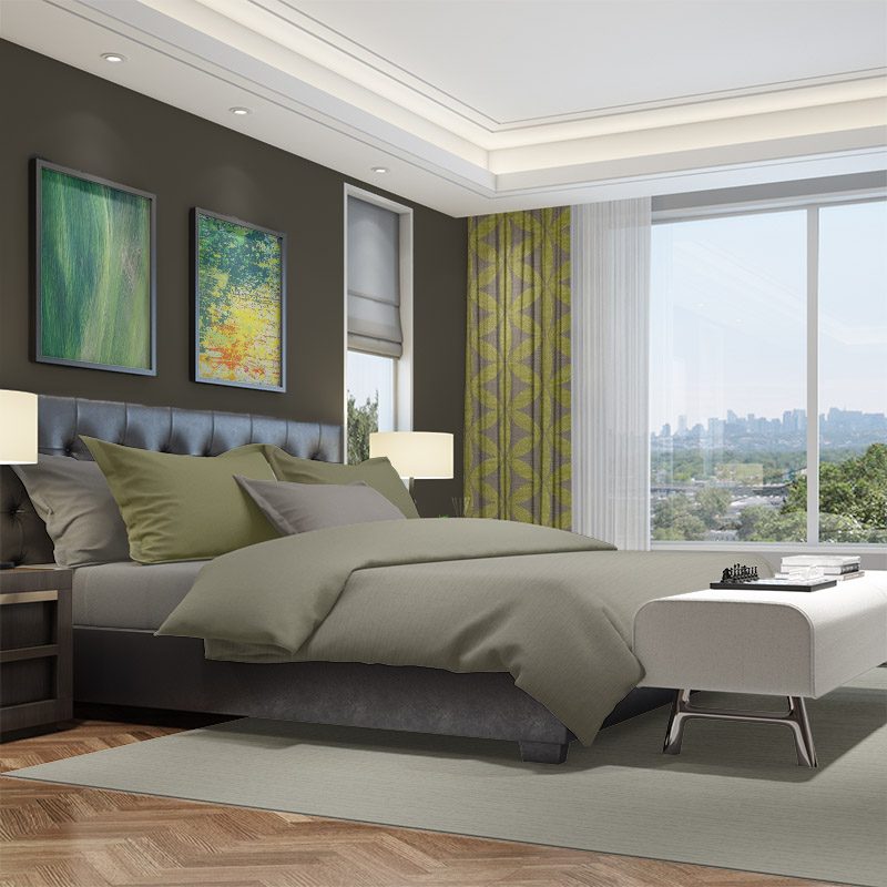 ready made curtains tapa lime