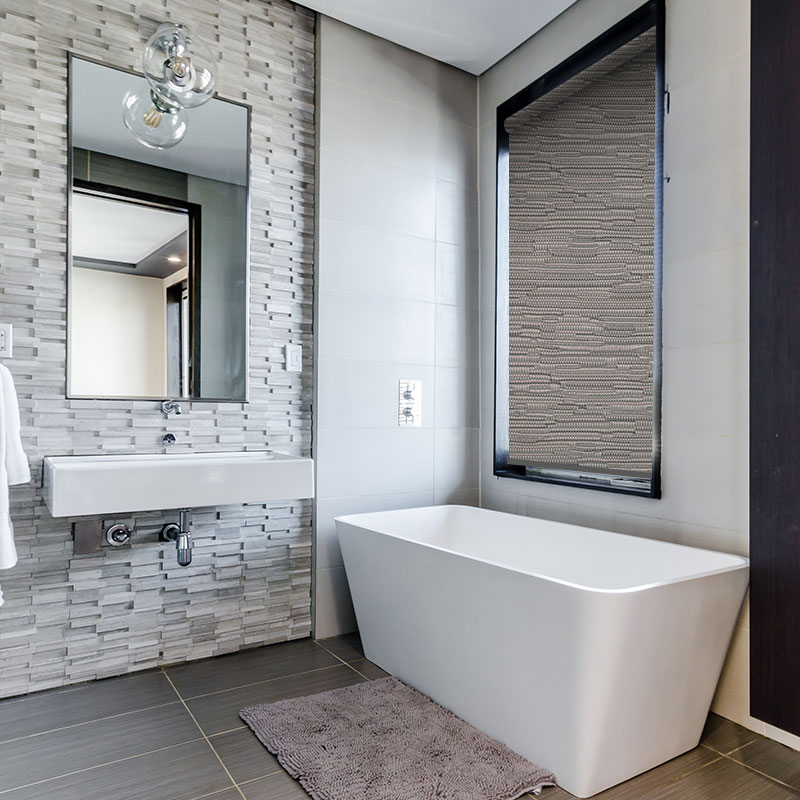 bathroom roller blinds reve graphite