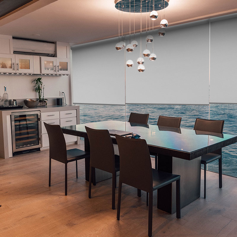 kitchen roller blind scribe pure