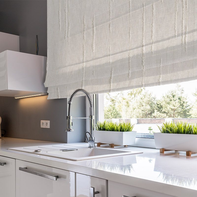 roman blinds tidal almond