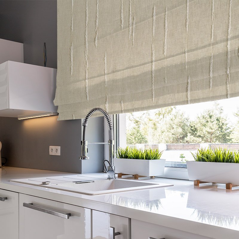 roman blinds tidal linen