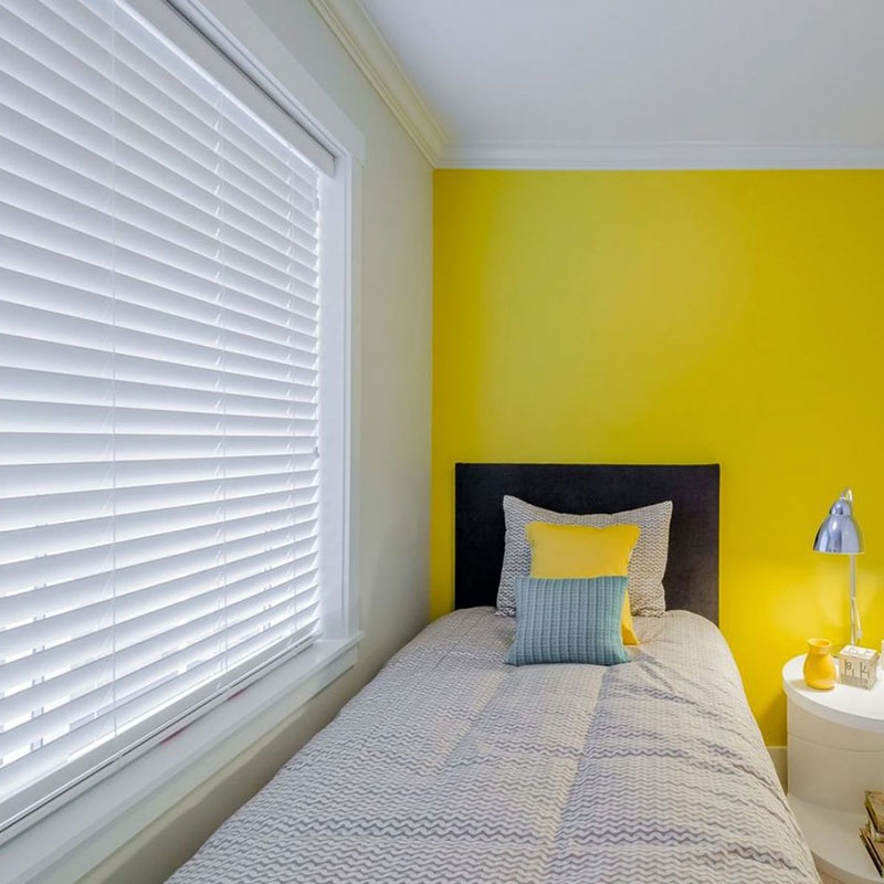 white slat blinds woodefex UV Snow White