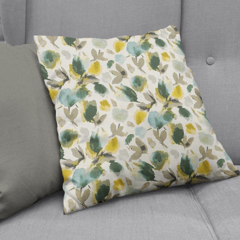 cushion covers flower burst aqua