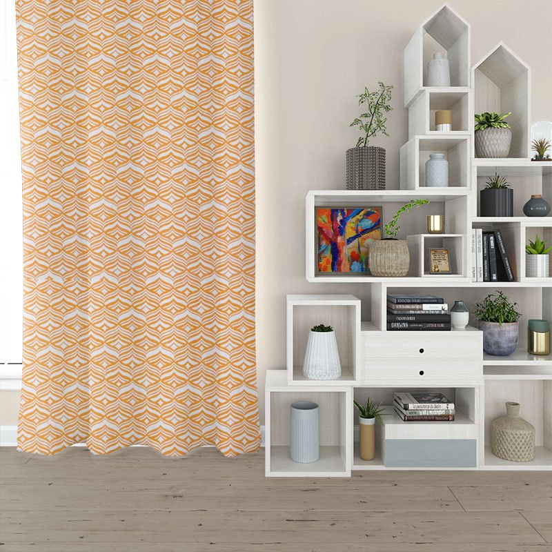 Single Pleat Curtains Avoca Melon